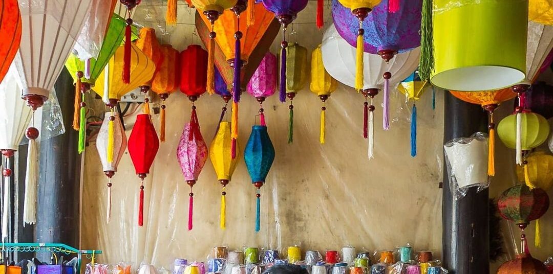 A workshop making lanterns in Hoi An