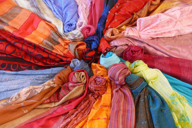 Silk sold in the village of Van Phuc - Hanoi