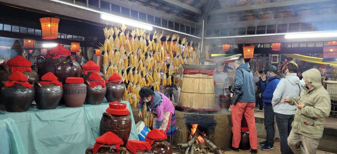 The manufacture of rice alcohol in Northern Vietnam
