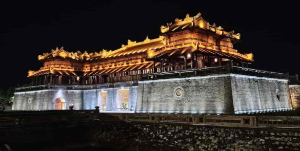 The Imperial City of Hue with traditional Vietnamese architecture and courtyards.